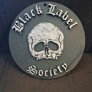 Black Label Society Skull Wall Art